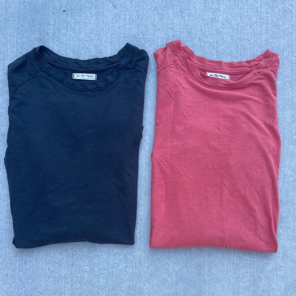 2 - We The Free/Free People long sleeve tees